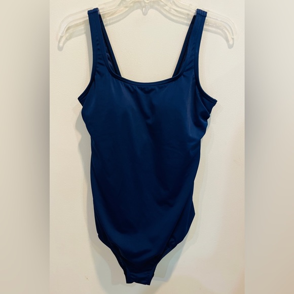 Lands End 1 pc Navy Tank Swimsuit Womens 12 - Picture 1 of 8